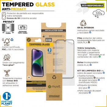 Защита для экрана для телефона Muvit for Change iPhone 15