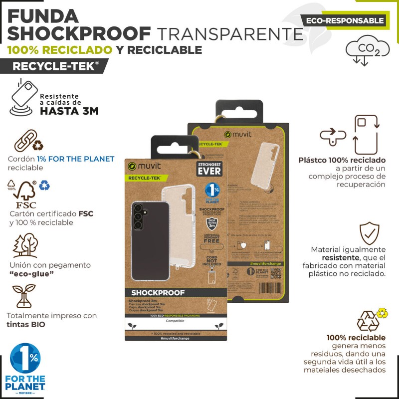 Чехол для мобильного телефона Muvit for Change Galaxy S24 plus