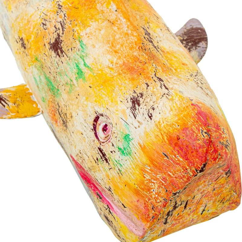 Декоративная фигура Alexandra House Living Жёлтый Кит Железо