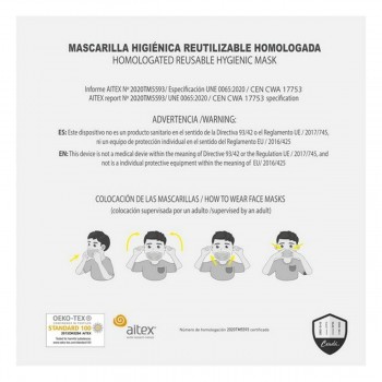 Гигиеническая маска Frozen Детский Серый