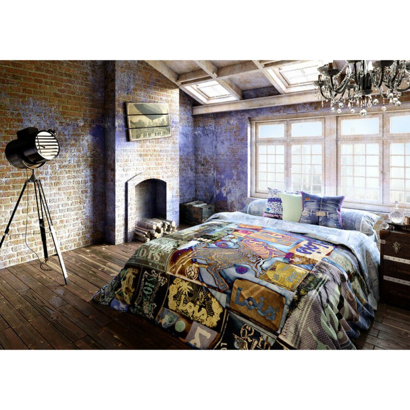 Комплект чехлов для одеяла Lois LABELS P. Синий 150 кровать 240 x 230 cm 4 Предметы