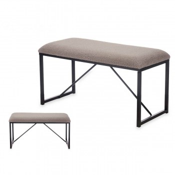 Скамья Gift Decor Коричневый Металл Ткань 81 x 42 x 38 cm