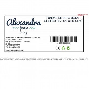 Чехол на диван Eysa ULISES Фиолетовый 140 x 100 x 200 cm