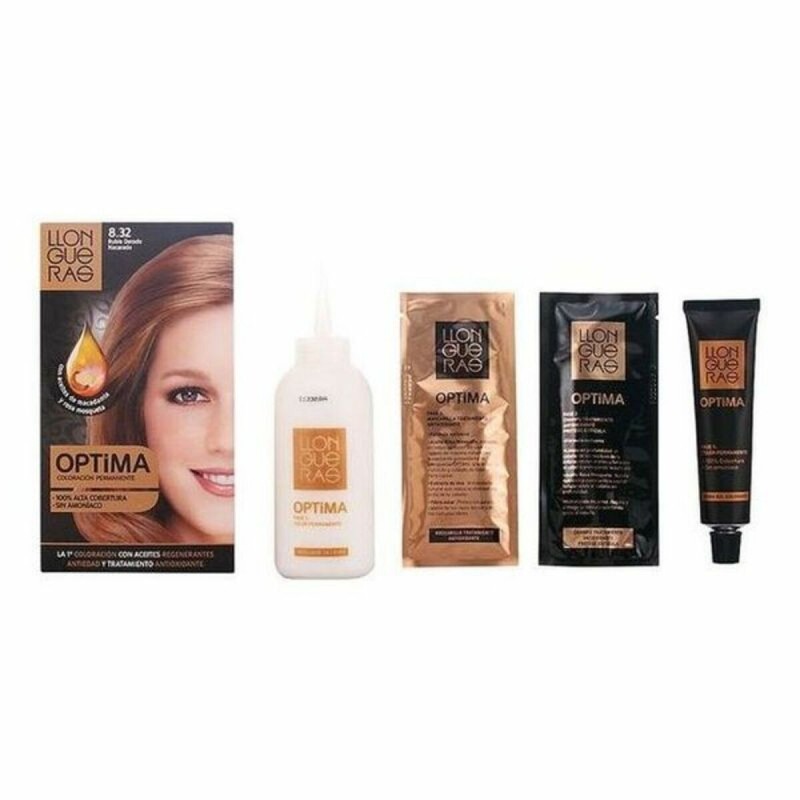 Краска без содержания аммиака Llongueras Optima Nº 8.32-Light Blond Natural (1 штук)