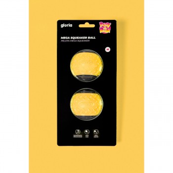 Мяч для животных Gloria PLAY AND RUN Жёлтый TPR M 6,35 cm 2 штук
