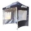 Стена Палатки OCC Motorsport OCCCARP31 Racing Чёрный полиэстер 420D Oxford 3 x 2 m Окно 2 штук