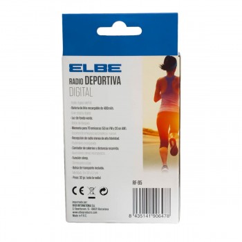 Портативное радио ELBE RF-95 Темно-серый спортивный AM/FM