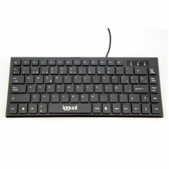 Клавиатура iggual Teclado USB compacto TKL Slim TKL-USB negro Чёрный