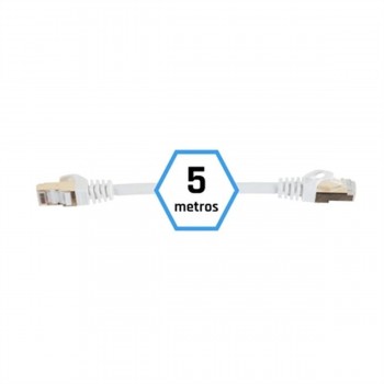 Жесткий сетевой кабель FTP кат. 7 iggual IGG318638 Белый 5 m