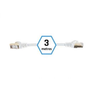 Жесткий сетевой кабель FTP кат. 7 iggual IGG318645 Белый 3 m