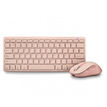 Клавиатура и мышь NGS FANTASYKITPINK Розовый Испанская Qwerty QWERTY