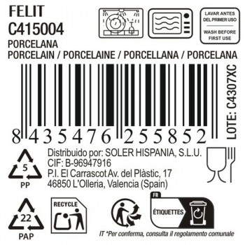 Плоская тарелка La Mediterránea Felit (Ø  27 cm)