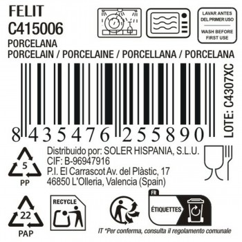 Глубокое блюдо La Mediterránea Felit (ø 22,5 cm)