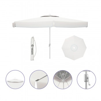 Пляжный зонт Marbueno Белый полиэстер Алюминий Ø 300 cm
