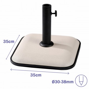 Основание для пляжного зонта Marbueno Белый 35 x 5 x 35 cm Квадратный