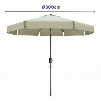 Пляжный зонт Marbueno Бежевый Ø 300 cm