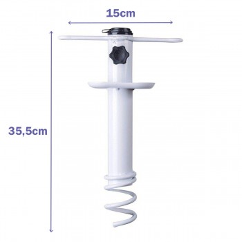 Штырь для зонтика Marbueno Белый 15 x 35 x 6 cm