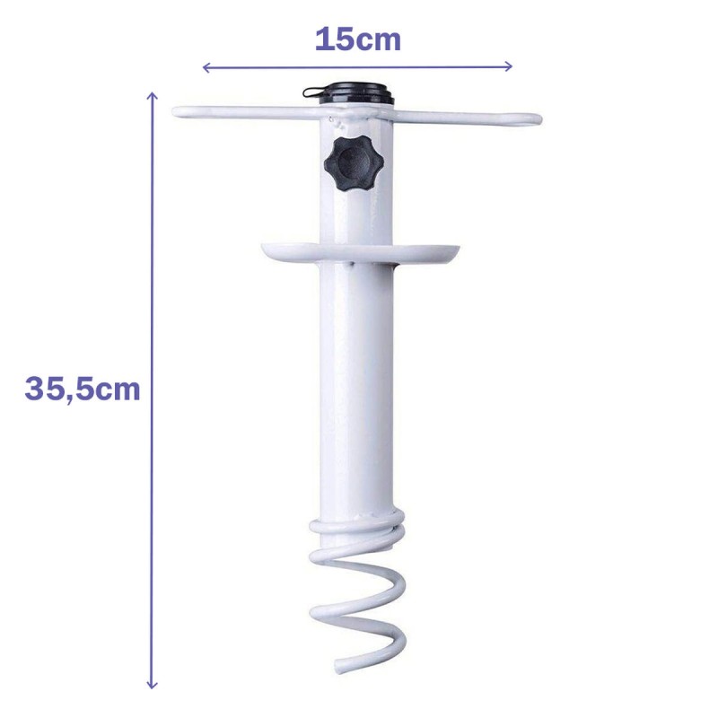 Штырь для зонтика Marbueno Белый 15 x 35 x 6 cm