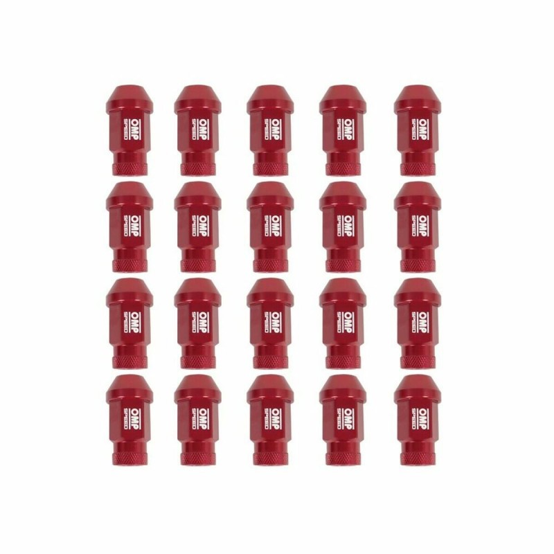 Set Гайки OMP 7075 Красный 20 uds M14 x 1,25
