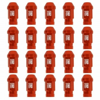 Set Гайки OMP 7075 Оранжевый 20 uds M14 x 1,25