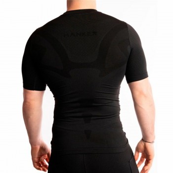 Футболка с коротким рукавом мужская Hanker Чёрный