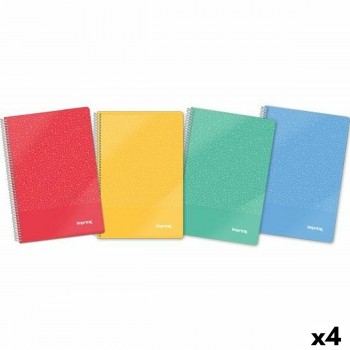 Записная книга на пружине Imprex Din A4 80 Листья (4 штук)