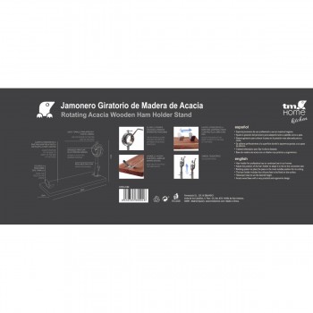 Деревянная Подставка для Нарезки Хамона TM Home 20 x 54 cm