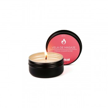 Свечи для массажа Diversual Клубничное шампанское 30 ml