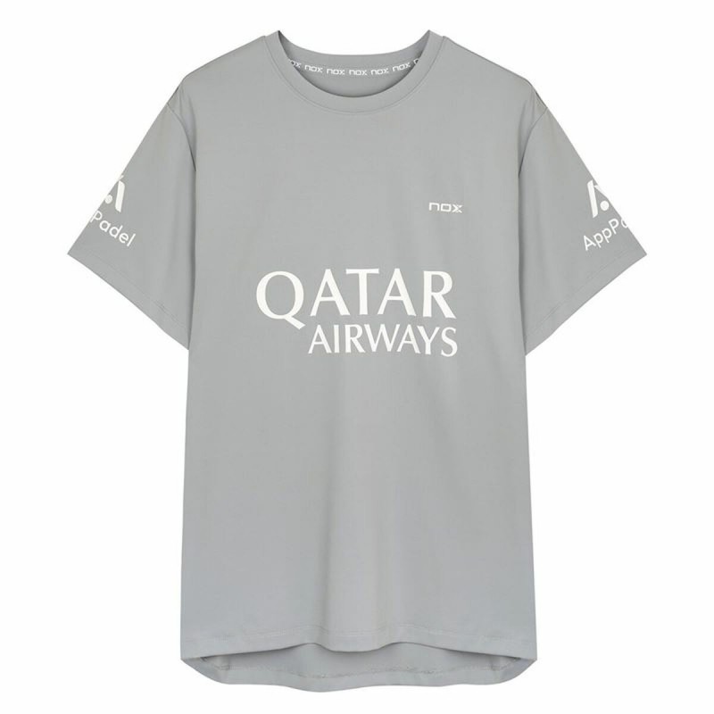 Футболка с коротким рукавом мужская Nox Sponsorts AT10 Серый Светло-серый