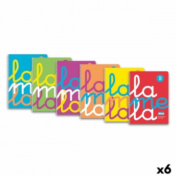 Записная книга на пружине Lamela Четверть 80 Листья (6 штук)