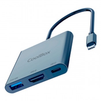USB-разветвитель CoolBox COO-DOCK-C-31 Серый 100 W