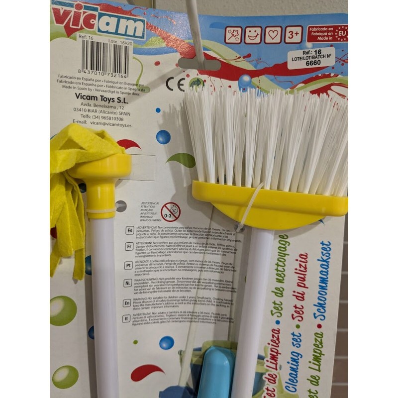 Набор для чистки и хранения Cleaning Home 16 Куб Швабра Совок Метла