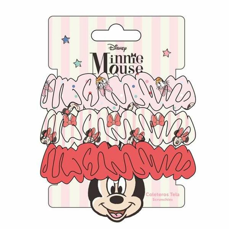 Резинки для волос Minnie Mouse Красный 3 Предметы