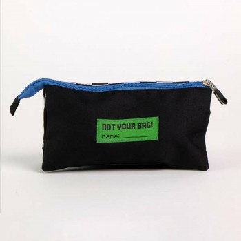 Тройной пенал The Avengers Чёрный 2,2 x 1,1 x 22,5 cm