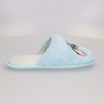 домашними тапочками Stitch Светло Синий