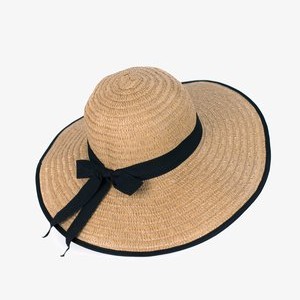 STRIPE DETAIL - Hat - dark beige STRIPE DETAIL - Hat - dark beige