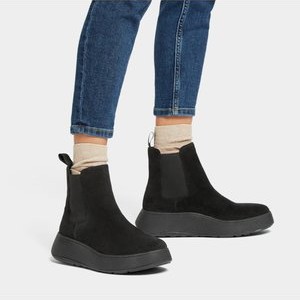 F-MODE CHELSEA - Wedge Ankle Boots - black F-MODE CHELSEA - Wedge Ankle Boots - black