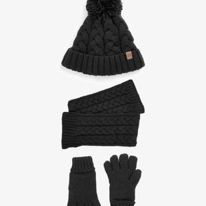 3 PIECE SET - Scarf - black 3 PIECE SET - Scarf - black