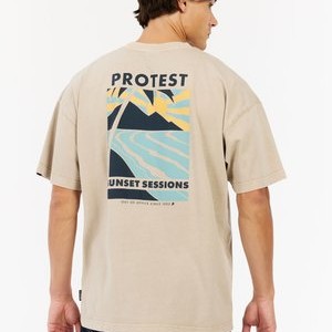ATLIN - Print T-shirt - bamboobeige ATLIN - Print T-shirt - bamboobeige