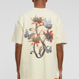 FLOWERS - Print T-shirt - sand FLOWERS - Print T-shirt - sand