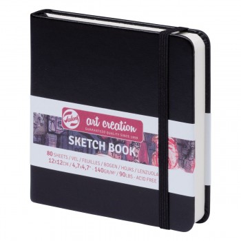 Sketchbook Talens Art Creation Sketch Book Чёрный 80 Листья 12 x 12 cm (5 штук)