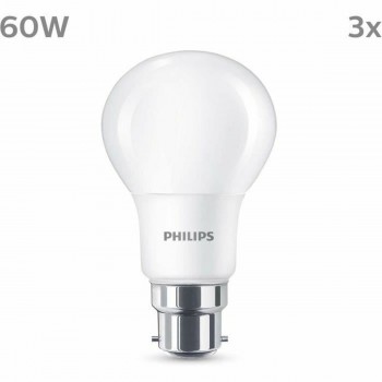 Светодиодная лампочка Philips 60 W матовый Теплый белый F 8 W 60 W B22 3 штук (2700 K)