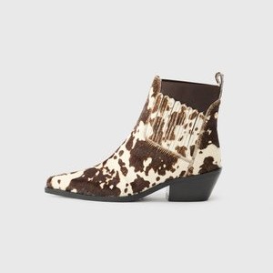 Cowboy/biker ankle boot - brown/black Cowboy/biker ankle boot - brown/black