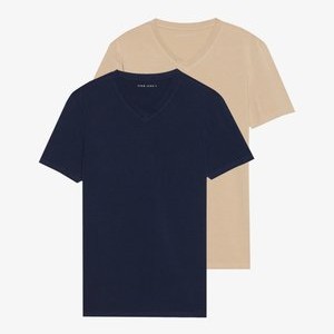 2 PACK - Basic T-shirt - navy blazer/humus 2 PACK - Basic T-shirt - navy blazer/humus