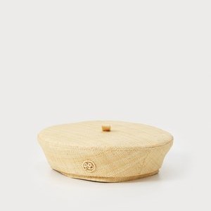 MONOGRAM EMBELLISHED BERET - Beanie - natural MONOGRAM EMBELLISHED BERET - Beanie - natural
