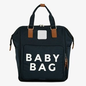 BABY BAG PRINTED DIAPER BAG BACKPACK - Baby changing bag - dunkelblau BABY BAG PRINTED DIAPER BAG BACKPACK - Baby changing bag - dunkelblau