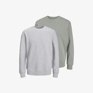 2ER PACK - Sweatshirt - grau hellgrau 2ER PACK - Sweatshirt - grau hellgrau