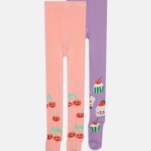 CHERRY POP PARTY 2 PACK - Tights - pink/purple CHERRY POP PARTY 2 PACK - Tights - pink/purple