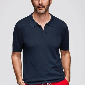 BUTTONLESS - Polo shirt - navy blue BUTTONLESS - Polo shirt - navy blue