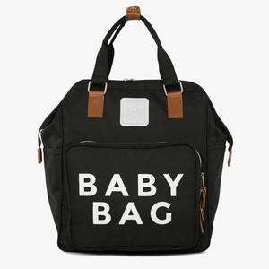 BABY BAG PRINTED DIAPER BAG BACKPACK - Baby changing bag - schwarz BABY BAG PRINTED DIAPER BAG BACKPACK - Baby changing bag - schwarz